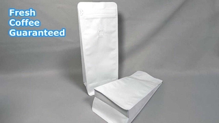 Bolsas de café resellables de fondo plano con válvula