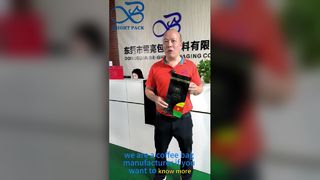 Válvula de bolsa de café de fondo plano hermética para almacenamiento de frijoles asados ​​frescos