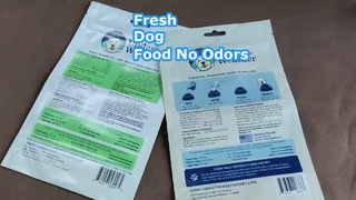 Bolsas con cremallera para alimentos para perros a prueba de olores para soluciones de almacenamiento de productos frescos y para mascotas