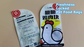 Bolsas de alimentos liofilizados para mascotas con barrera de oxígeno para suministro de frescura y venta al por mayor a granel