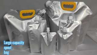 Bolsa con pico de gran capacidad