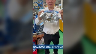 Levántese la caja fuerte de encargo de la comida al por mayor hermética con fuelle del bolso de la cremallera B2B