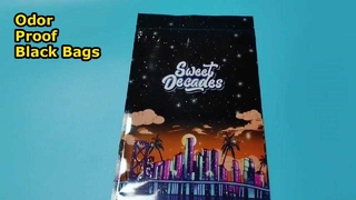 Bolsas con cremallera compuestas de papel de aluminio negro a prueba de olores para almacenamiento y venta al por mayor a granel