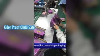 Bolsas Mylar duraderas a prueba de niños a prueba de olores y humedad para almacenamiento y exhibición de hierbas de cannabis