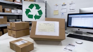 Sobre para lista de embalaje, certificado FSC, biodegradable y sin plástico