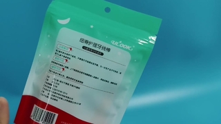 Bolsa con cremallera para hilo dental, bolsa sanitaria resellable a granel para marcas de cuidado bucal