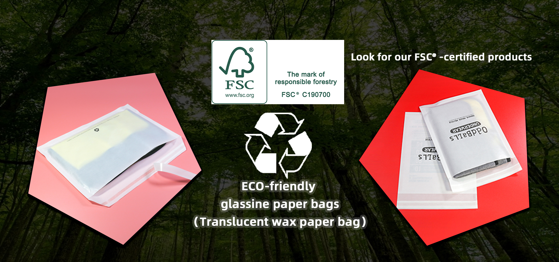 calidad Bolsas de papel de vidrio fábrica