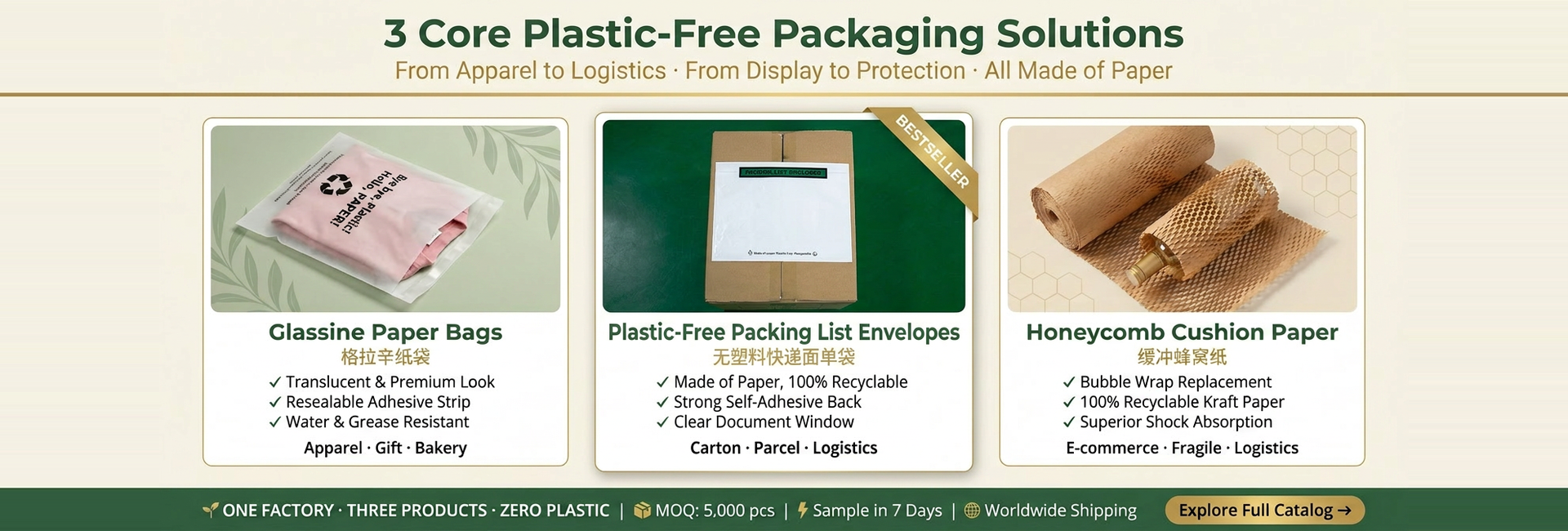 Calidad Bolsas de papel de vidrio del FSC fábrica