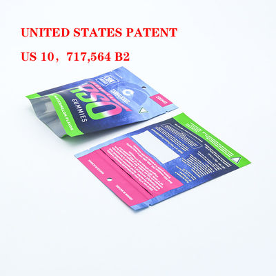 Bolsas Mylar personalizadas a prueba de olor y seguras para niños para envases de tabaco con cerradura de plástico segura