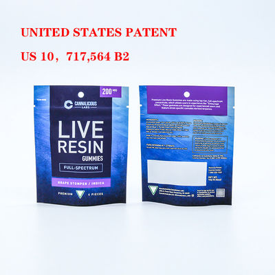 Bolsas seguras a prueba de niños con resistencia a olores y cierre de cremallera de plástico autónomo