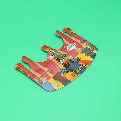 Bolsas de galletas personalizadas con cremallera de 3.5 puertas cerradas con cremallera a prueba de olor para niños Bolsas de salida con cremallera de forma especial Bolsa