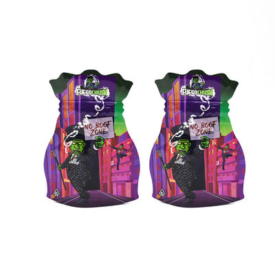 Bolsa de hierba Mylar Almacenamiento de alimentos orientado a la seguridad de los niños 15x20cm a prueba de alteraciones