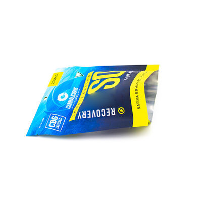 Bolsa de embalaje con cremallera de seguridad personalizada a prueba de niños VMOPP+PET+PE de tres lados