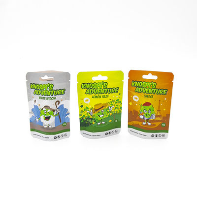 Logotipo personalizado Mylar Impreso Resistente a olores Bolsas de cremallera Bolsas de embalaje de calidad alimentaria