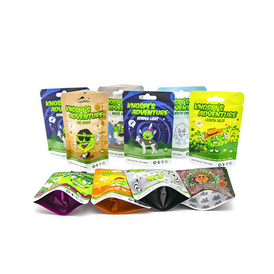 Bolsa de tabaco con cremallera de frutas de sabor de cigarrillo Bolsa Mylar Bolsa de tabaco Bolsa de tabaco Bolsa de hierba de plástico resealable