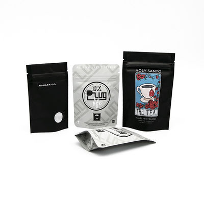 Bolsas con cerradura por cremallera Impresas bolsas de bolsas de bolsas impermeables biodegradables de plástico de pie de aluminio