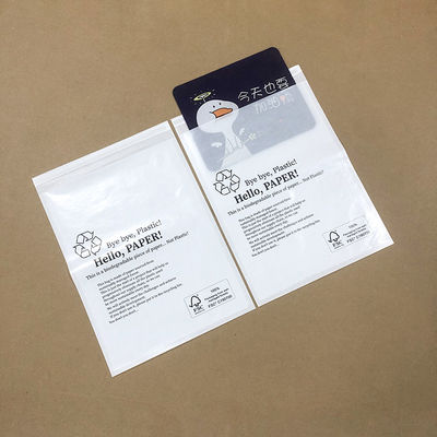 Papel de vidrio translúcido biodegradable Papel encerado Bolsas de ropa impresas a medida para calcetines Ropa de camiseta Embalaje