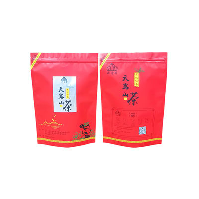 Bolsas de plástico aluminizadas de pie con protección contra la humedad con almacenamiento de alimentos con cremallera