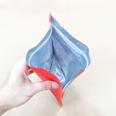 Bolsas metalizadas de aluminio para alimentos y refrigerios con cremallera de seguridad para almacenamiento de alimentos