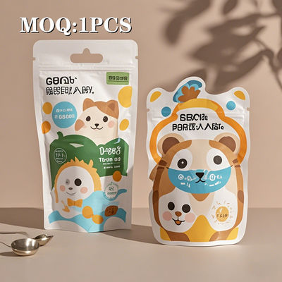 Bolsa de cremallera Mylar duradera para malezas con diseño de corte a presión