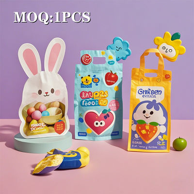 Bolsa de cremallera Mylar resistente a los niños para malezas con diseño de corte a presión para la conservación