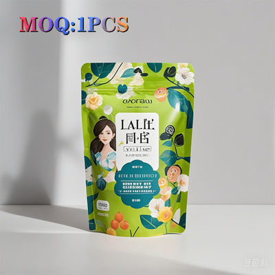 Envases de plástico con deslizamiento por cremallera bolsas de mylar bolsas de grado alimentario para envases de alimentos