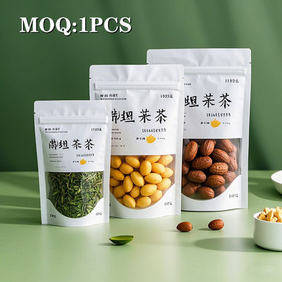 Cerradura de cremallera a medida Frosted Proof Stand Up Pocket Mylar Bolsas de cremallera Bolsas de embalaje de alimentos Colorido Embalaje Impresión digital