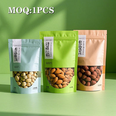 China Fabricante Bolsas de plástico de color de lujo impresa bolsas de embalaje de diseño a medida de corte a presión bolsas de comida con su propio logotipo