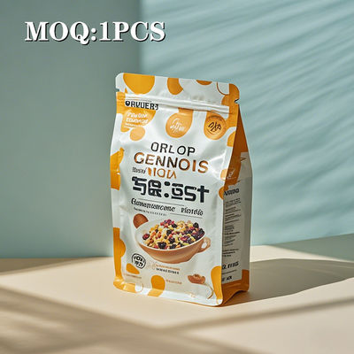 Envases de plástico de acabado mate para soportar bolsas de plástico con ventana para envases de alimentos