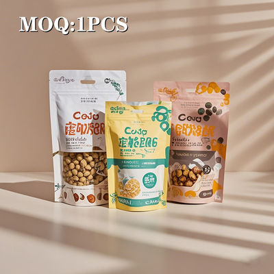 Impresión digital personalizada Barrera a prueba de olores 3.5g Bolsa de embalaje Mylar Bolsas de embalaje de alimentos de plástico para frijoles Almacenamiento de alimentos