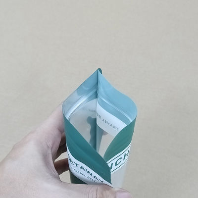 Impresión a medida Auto sellado lateral Gusset Bolsa de fondo plano con cremallera para frijoles, suero de leche, leche en polvo comida bolsa Mylar