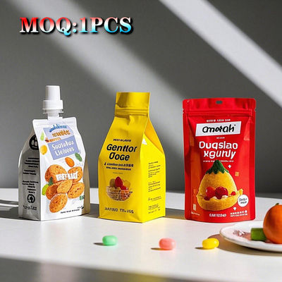 Venta al por mayor Imprimido a medida Durable de grado alimenticio sellable a prueba de niños caramelo gomoso Die Cut 3.5 bolsas Mylar