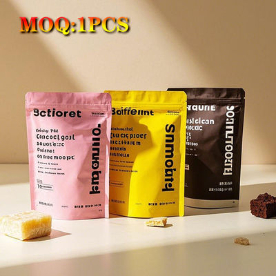 Impreso a medida Reenchufable Inodoro Laminado Bolsas de Mylar Coloridas Bolsas de pie para alimentos Dulces 1g 35g 7g 14g 28g 1oz