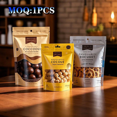 Impresión personalizada de plástico flexible a prueba de olor cerradura con cremallera bolso de goma de empaque bolsa de Mylar con ventana