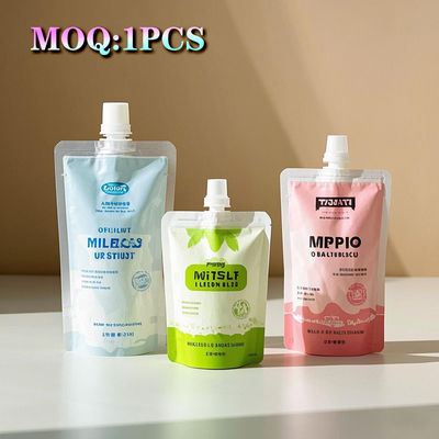 Plastico de pie Liquido personalizado Saco de jugo Bebida Bolsas de embalaje Saco de jugo Doypack Saco de jugo