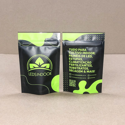 Bolsa de cremallera resistente a los niños con películas de alta barrera que impiden que los olores salgan y eviten que la humedad entre