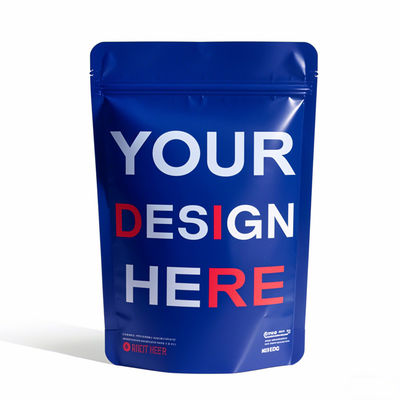 Bolsas de bolsillo de pie con embalaje de cerradura por cerradura de cerradura Mylar a prueba de olor con papel aluminizado