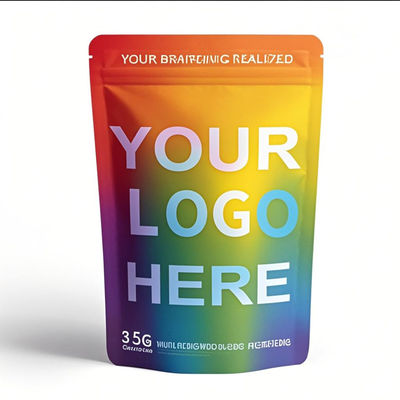 Bolsas Mylar a prueba de olor personalizadas de 35 g - Bolsas de cierre de cerradura de 14 g de calidad alimentaria para embalajes a prueba de niños