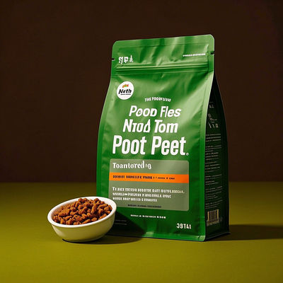 Bolsas con cerradura con cerradura con certificación ASTM resistentes a los niños, impresas a medida para alimentos para mascotas