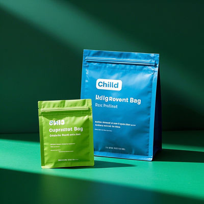 Bolso de pie resistente a los niños con diseño personalizable certificado por la FDA para envases de medicamentos y bocadillos