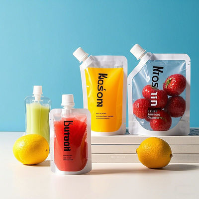 Bolsas de líquido estancas herméticas y a prueba de fugas con boca fácil de verter para bebidas, salsas y cosméticos