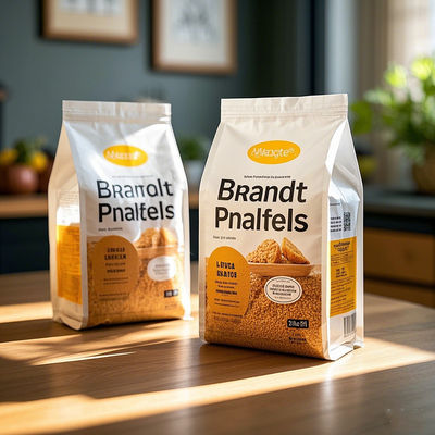 Bolsas BOPET Mylar de primera calidad para levantarse Embalaje reutilizable con código QR para la venta al por menor de marcas de café