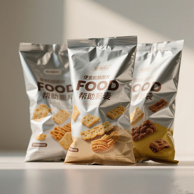 Bolsas de papel de aluminio BOPET de grado industrial reutilizables para almacenamiento de café y bocadillos a granel con cierre de cremallera