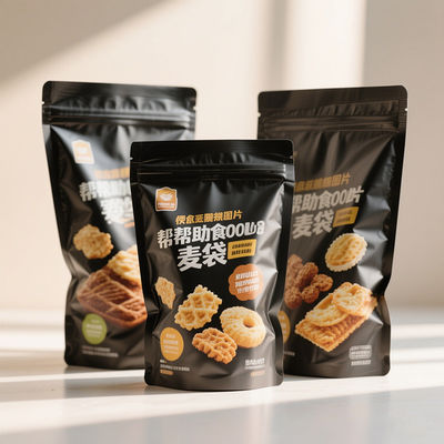 Bolsas de papel de aluminio de pie reutilizables congelador de calor seguro para café alimentos para mascotas y bocadillos a granel