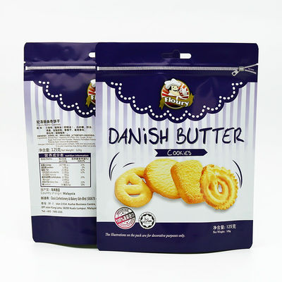 Bolsas de embalaje de alimentos ecológicos para bocadillos y productos secos aprobados por la FDA, sellables térmicamente, certificados por SGS