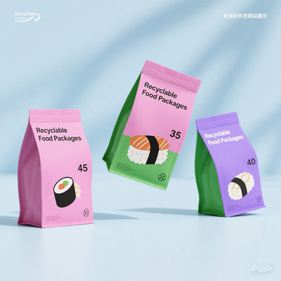 Bolsa de venta al por mayor de 8 lados con cremallera para envases de café, té y alimentos