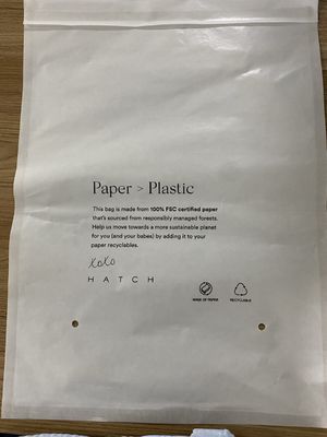 Bolsas de papel translúcidas biodegradables personalizadas Logotipo y impresión en color compatibles