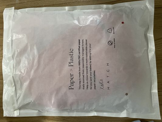 Bolsas de papel biodegradables sostenibles personalizadas para envases al por menor