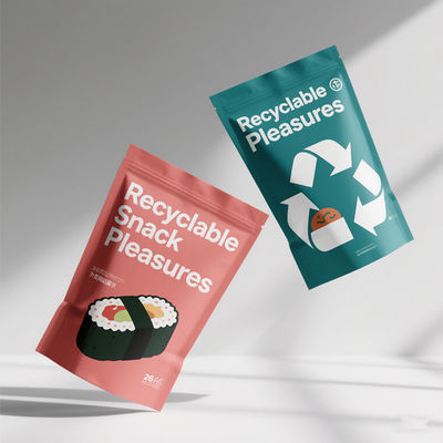 Bolsas de embalaje de alimentos selladas de 8 lados personalizadas - Ecológicas y a prueba de humedad para bocadillos y café