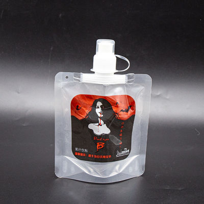 Bolsa con boquilla totalmente transparente Ventana cristalina para envasado de alimentos para bebés